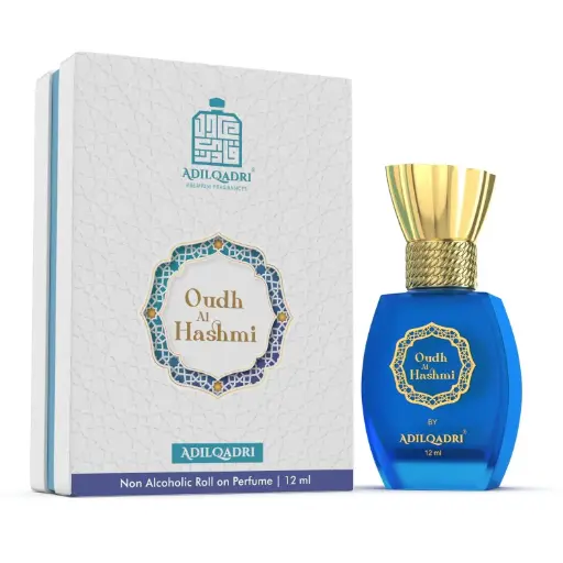 Adilqadri Oudh Al Hashmi Attar for Men and Women  Sweet Arabic Unisex Perfume  Non-Alcoholic Roll-On  Long-Lasting Rich Oudh & Spicy Blend  Luxurious & Inviting Fragrance  12ml