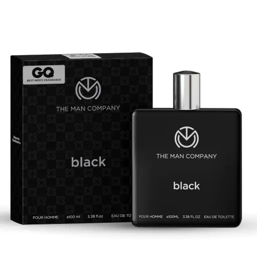 The Man Company Fresh Black Edt Perfume For Men - 100Ml  Premium Long-Lasting Fragrance  Gift For Him